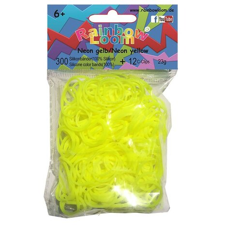 Rainbow Loom Neon Yellow 300 stuks