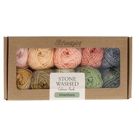 Scheepjes Stone Washed colour pack 10x25g - Intentions