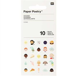 PAPER POETRY STICKERBOOK ICONS 10 VELLEN