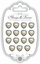 Always & Forever Pearl Heart Charms