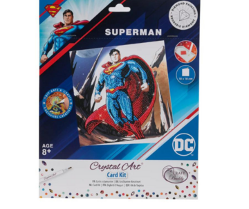 Crystal Art Card: Warner Brothers: Superman (18x18 cm)