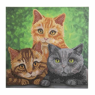 Crystal Card Kit ® Cat Portrait (18x18 cm)