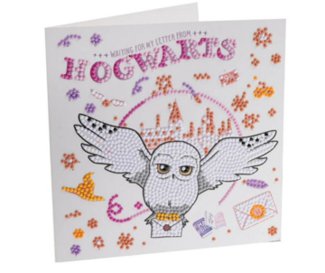 Crystal Art Card: Warner Brothers: Hedwig & Hogwarts (18x18)