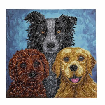 Crystal Card Kit ® Rachel Froud: Dogs Portrait (18x18 cm)