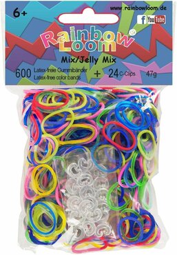 Rainbow Loom Jelly Mixed 600 stuks