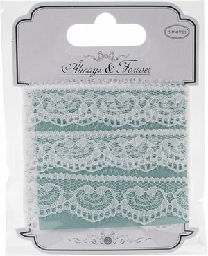 Always & Forever Lace Ribbon - Heart Chain