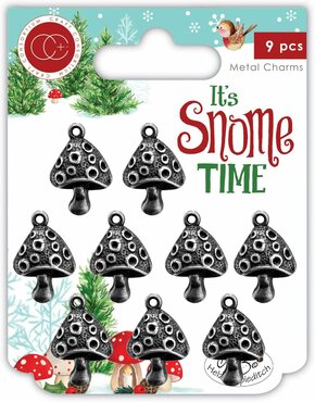 It's Snome Time - Toad Stools Metal Charms