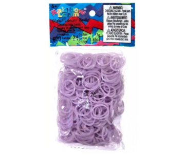 Rainbow Loom Lila Glow in the Dark 600 stuks