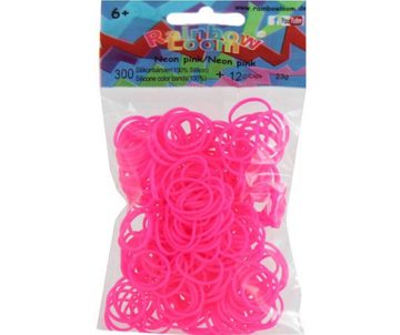 Rainbow Loom Neon Pink 300 stuks