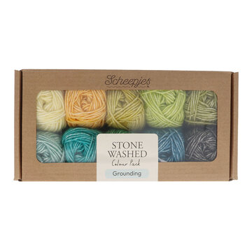 Scheepjes Stone Washed colour pack 10x25g - Grounding