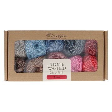 Scheepjes Stone Washed colour pack 10x25g - Aura