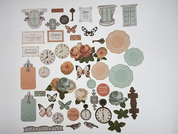 Kaisercraft card stock Collectables OOH LA LA! Die Cut Shapes